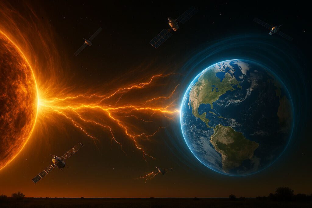 Solar Storm Threat to Satellites